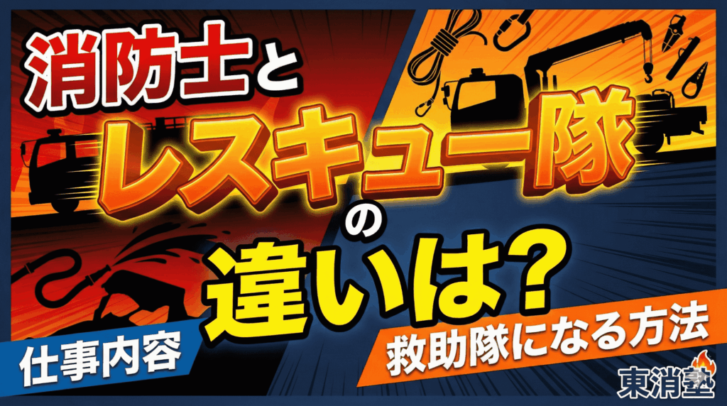 消防士とレスキュー隊の違いは？仕事内容やなり方を徹底解説