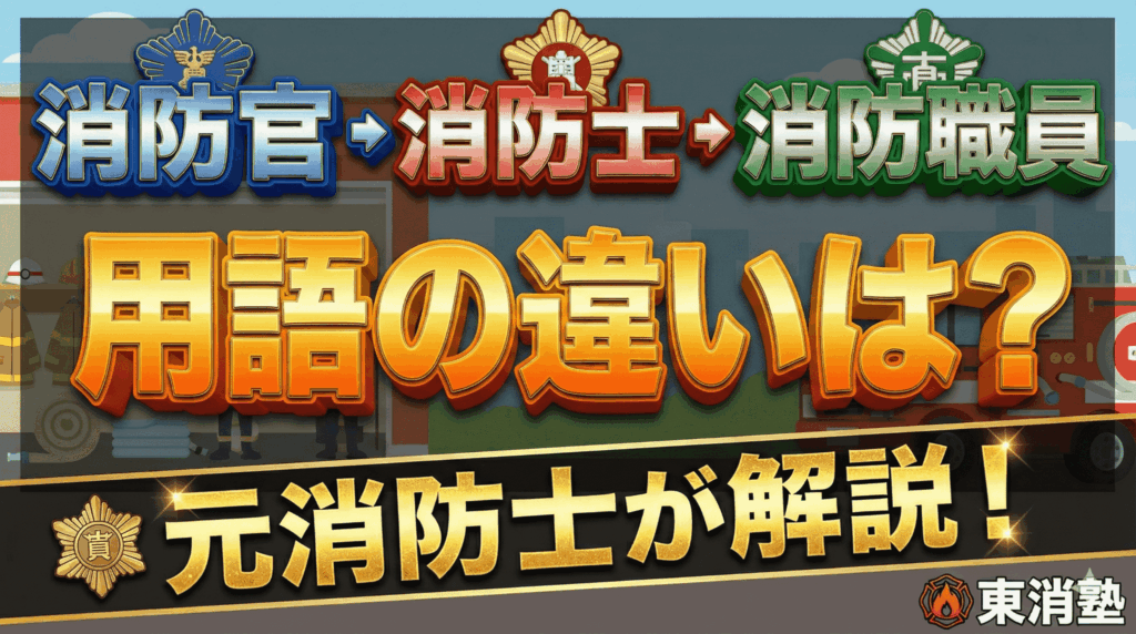 消防官・消防士・消防職員の違いは？