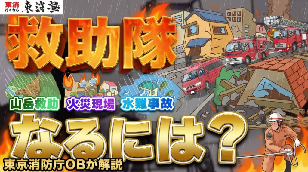 【2026年最新】救助隊（レスキュー隊）になるには？消防士との違いや救助隊の種類を解説