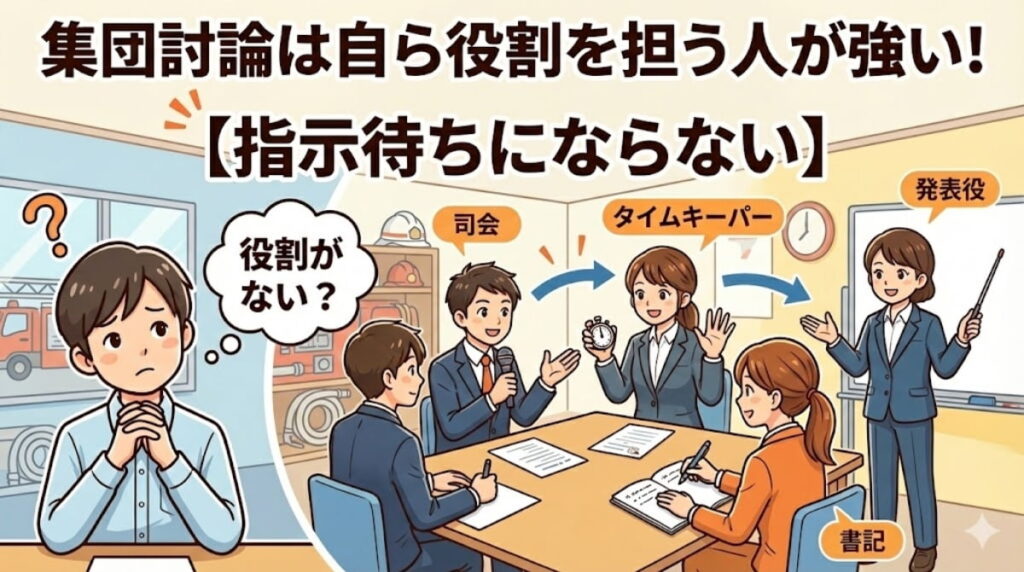 指示待ちにならない！集団討論は「自ら役割を担う人」が強い