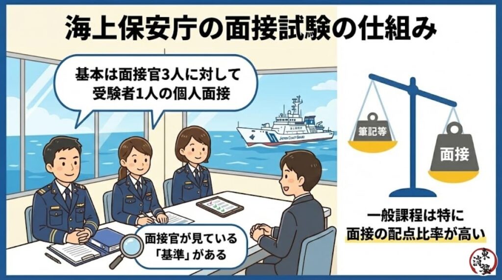 海上保安庁の面接試験の仕組み