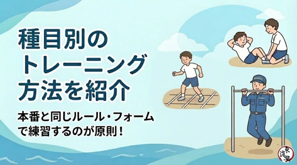 種目別のトレーニング方法を紹介