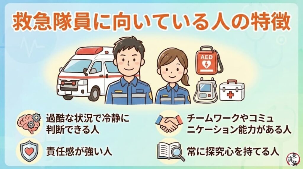 救急隊員に向いている人の特徴